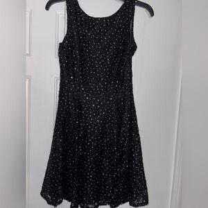 Speechless Black Sleeveless A-Line Midi Dress